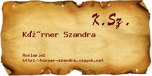 Körner Szandra névjegykártya